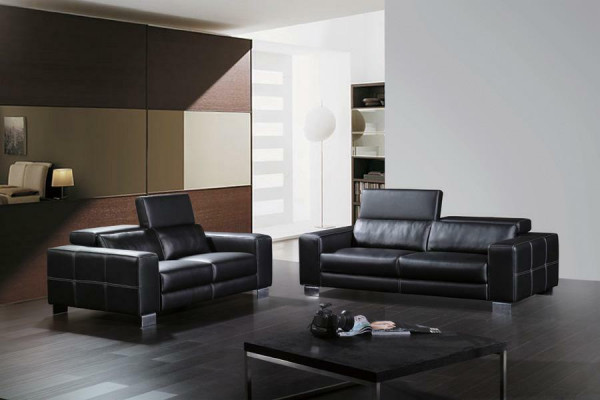 Leather sofa set couch living area 3+2 seater ensemble decorative design modern sofa