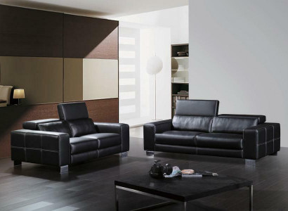 Leather sofa set couch living area 3+2 seater ensemble decorative design modern sofa
