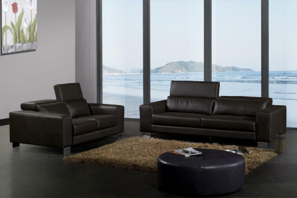 Leather sofa set couch living area 3+2 seater ensemble decorative design modern sofa