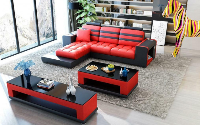 Corner sofa upholstered suite living landscape L-shaped designer sofa couch corner sofa luxury.