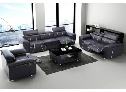 Leather Sofa Set 3+1 Seater Set Upholstered Sofa Couch Designer
