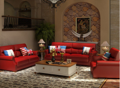 Leather Sofa Couch Living Landscape 3+2 Seater Suite Modern Sofa Suites