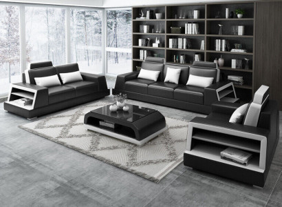 Sofas Couch Upholstery Suite Modern Couches Imitation Leather Decor Sofa Set