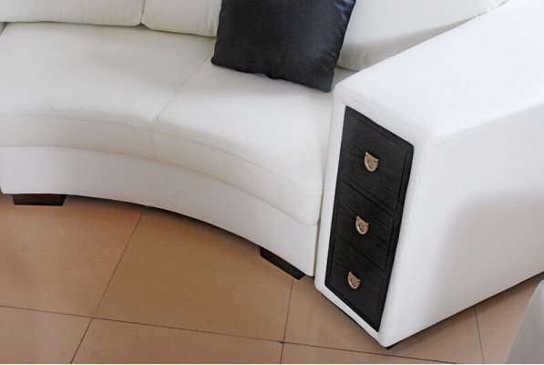 Sectional round corner sofa leather round couch set sofa corner couch