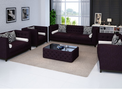 Sofa set leather sofa couch seating set sofa upholstery couch 4-piece armchair