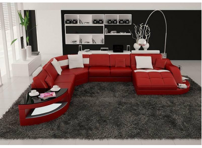 Designer living landscape furniture corner unit U-shaped couch corner sofa upholstery