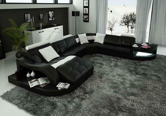 Designer living landscape furniture corner unit U-shaped couch corner sofa upholstery