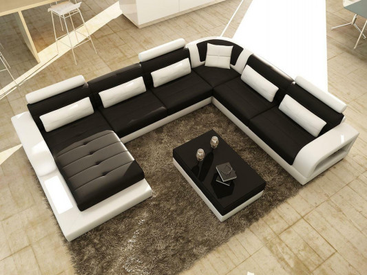 Brown leather corner sofa couch design seating upholstery suite