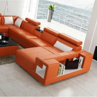 Corner set U-shape sofa living landscape U-shape corner sofa couch upholstery