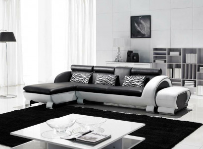 Corner sofa leather sofa living landscape L shape decorative sofa couch upholstery seat corner