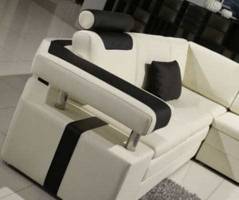 Designer living room corner sofa couch upholstered seat corner suite