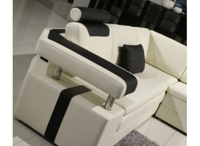 Designer living room corner sofa couch upholstered seat corner suite