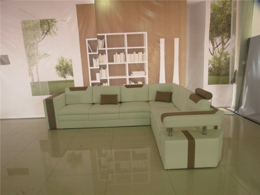 Designer living room corner sofa couch upholstered seat corner suite