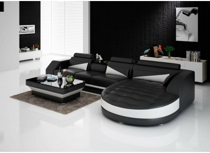 Sectional sofa L-shape living landscape designer sofa couch upholstery seating set