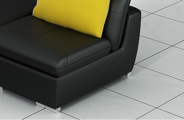 Leather sofa L-shape couch living area corner sofa suite decor design modern
