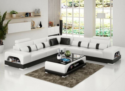Couch corner sofa leather living landscape set design decor modern sofa L-shape