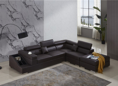 Modern sofa corner set L-shape upholstered corner couch designer seating furniture