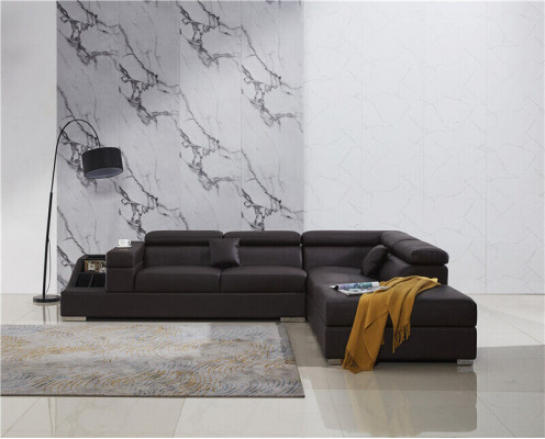 Modern sofa corner set L-shape upholstered corner couch designer seating furniture