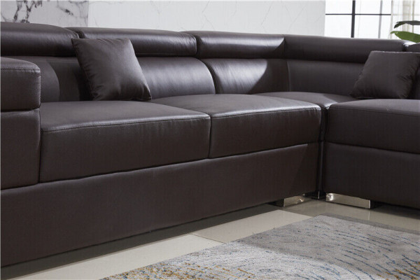 Modern sofa corner set L-shape upholstered corner couch designer seating furniture
