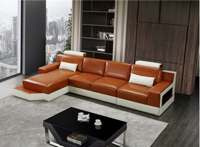 L-shaped sectional sofa exclusive living room furniture