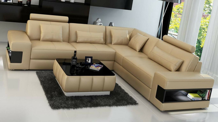 Corner sofa L-shaped sofa couch upholstered corner sofas living landscape leather sofa