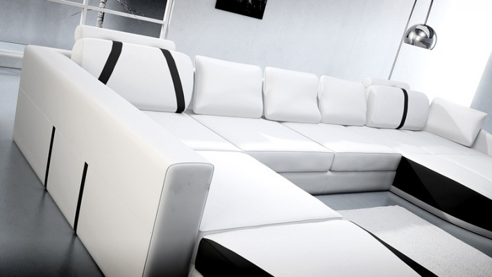 Living landscape couch corner set U-shape sofa corner couch corner sofa set