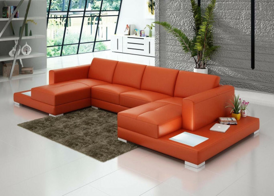 U-shape sofa couch upholstery set living landscape design corner sofa leather