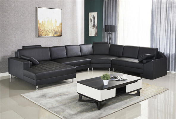 Corner sofa U-shape sofa couch upholstered corner sofa living landscape leather sofa
