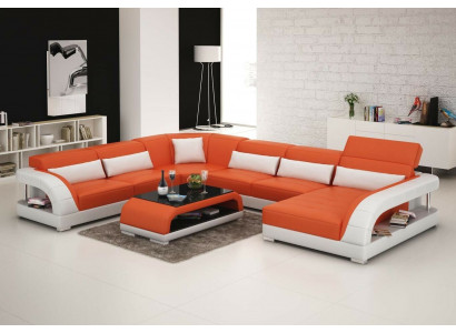 Sofa Couch Living Landscape Corner Set Corner Sofa Upholstered Suite Sofas