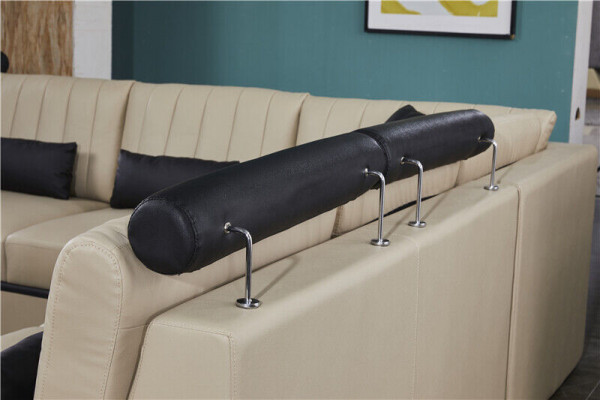 Leather Modern Couch Living Landscape Leather Sofa Sofa Set U-Shaped Sofa