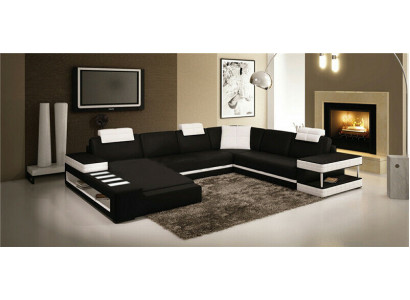 U-shape sofa couch upholstery suite living area design luxury corner sofa