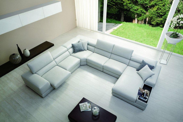 Relax sectional U-shaped corner sofa, couch, leather sofa set