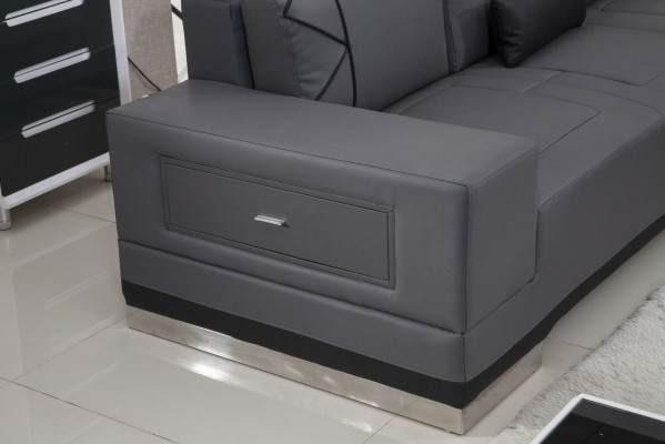 Corner sofa leather sofa big XXL U-shape living landscape deco sofa couch set
