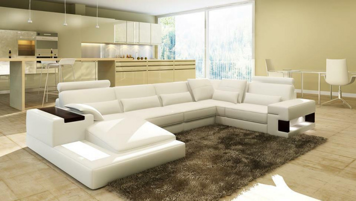 Branded sofa landscape leather sofa couch suite living landscapes