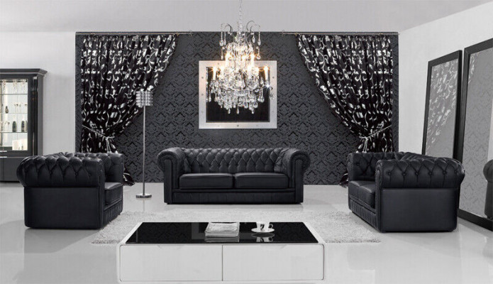 Chesterfield sofa set furniture sofa seating set sofa upholstery couch leather