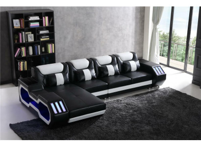Relax couches L shape sofa couch set illuminated living landscape