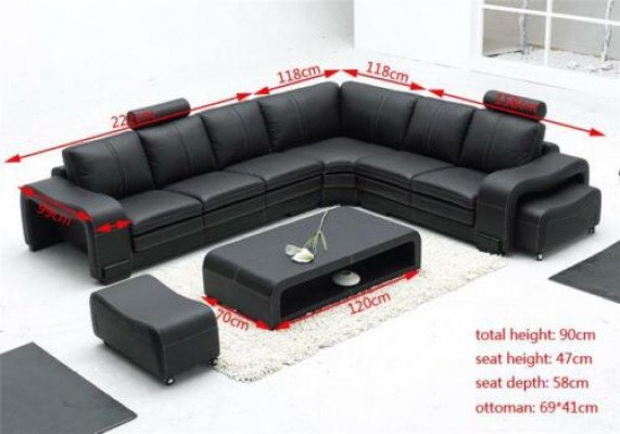 Sofa set seating area upholstery suite living landscape corner sofa stool