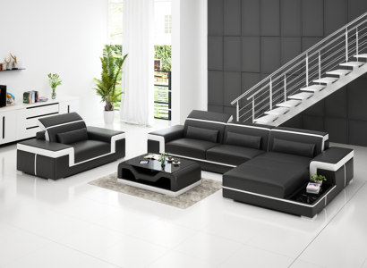 Corner sofa set couch upholstery corner suite armchair living landscape L shape