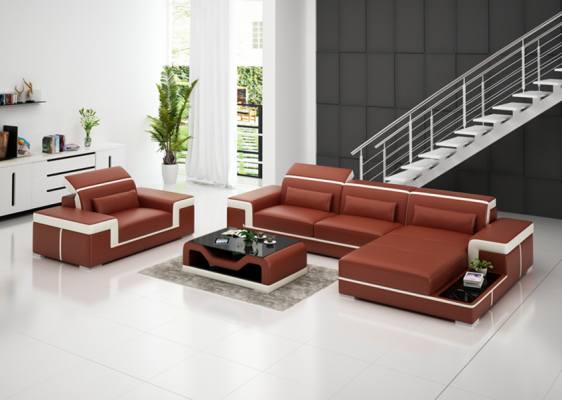 Corner sofa set couch upholstery corner suite armchair living landscape L shape