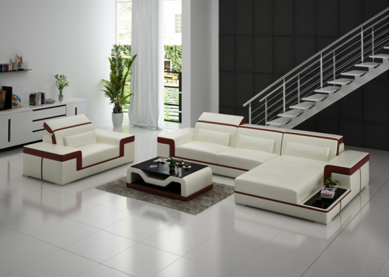 Corner sofa set couch upholstery corner suite armchair living landscape L shape
