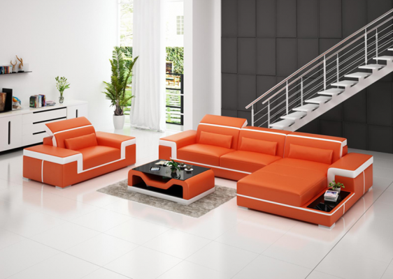 Corner sofa set couch upholstery corner suite armchair living landscape L shape