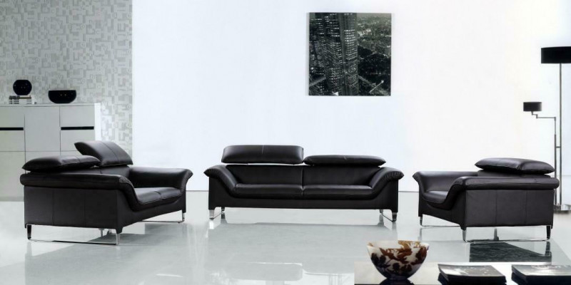 Relax Sofa Set 3+2+1 Seater Set Design Sofas Upholstered Leather Couches