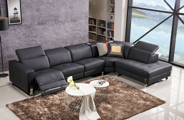 Luxury Sofa L-Shape Leather Sofa Couch Living Landscape Set Design Modern Sofa Corner Sofa