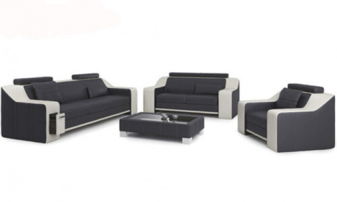 Leather sofa couch living area 3+2+1 seater set modern sofa sets new