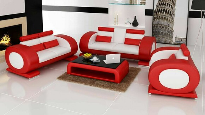 Leather sofa set sofa couch set sofa upholstery couch 3-piece armchair seater