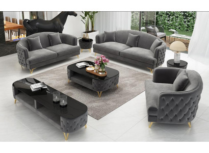 Luxury Sofa Suite Couch Upholstery Set Seat Sofa Suites 321 Seat 3-piece.