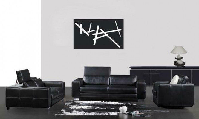 Leather sofa set sofa seat set couch 3-piece armchair couches
