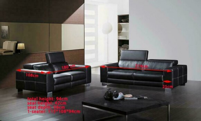 Leather sofa set sofa seat set couch 3-piece armchair couches