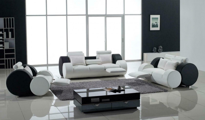 Leather sofa set couch seating set sofas upholstered couch 3-piece set