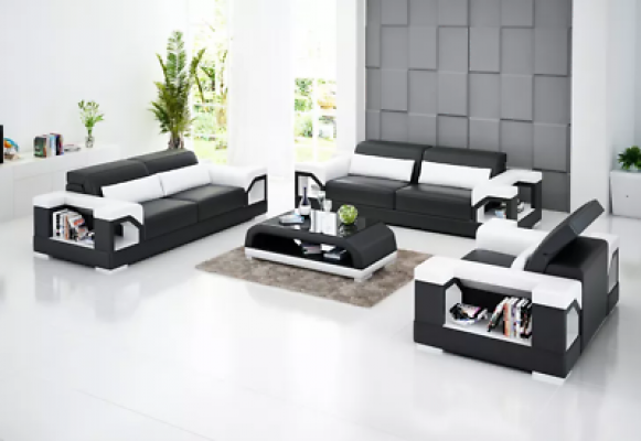 Couch Sofa Set 321 Seater Coffee Table Leather Sofa Modern Sofa Living Area